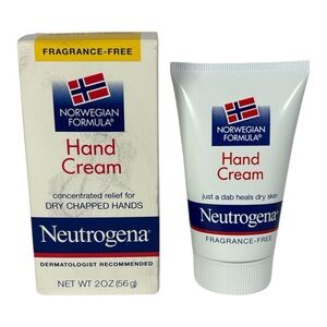Neutrogena Norwegian Formula Hand Cream Fragrance Free Dry Chapped Skin 2 Oz 56g